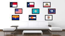Load image into Gallery viewer, South Dakota State Flag Canvas Print with Custom Black Picture Frame Home Decor Wall Art Decoration Gifts