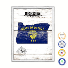 Load image into Gallery viewer, Oregon Flag Gifts Home Decor Wall Art Canvas Print with Custom Picture Frame