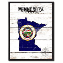 Load image into Gallery viewer, Minnesota State Flag Gifts Home Decor Wall Art Canvas Print Picture Frames