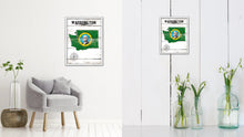 Load image into Gallery viewer, Washington Flag Gifts Home Decor Wall Art Canvas Print with Custom Picture Frame