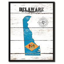 Load image into Gallery viewer, Delaware State Flag Gifts Home Decor Wall Art Canvas Print Picture Frames
