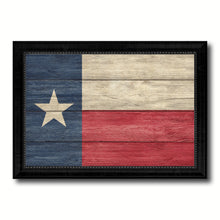 Load image into Gallery viewer, Texas State Flag Texture Canvas Print with Black Picture Frame Home Decor Man Cave Wall Art Collectible Decoration Artwork Gifts