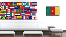 Load image into Gallery viewer, Cameroon Country National Flag Vintage Canvas Print with Picture Frame Home Decor Wall Art Collection Gift Ideas