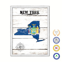 Load image into Gallery viewer, New York Flag Gifts Home Decor Wall Art Canvas Print with Custom Picture Frame