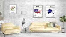 Load image into Gallery viewer, Alaska Flag Gifts Home Decor Wall Art Canvas Print with Custom Picture Frame