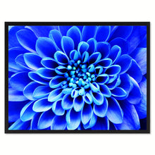 Load image into Gallery viewer, Blue Chrysanthemum Flower Framed Canvas Print Home Décor Wall Art