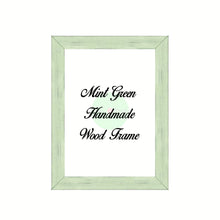 Load image into Gallery viewer, Mint Green Wood Frame Wholesale Farmhouse Shabby Chic Picture Photo Poster Art Home Decor
