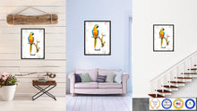 Load image into Gallery viewer, Parrot Bird Canvas Print, Black Picture Frame Gift Ideas Home Decor Wall Art Decoration