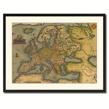 Load image into Gallery viewer, Europe Vintage Antique Map Wall Art Home Decor Gift Ideas Canvas Print Custom Picture Frame