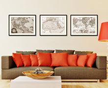 Load image into Gallery viewer, Ancient Africa Vintage Sepia Map Canvas Print, Picture Frame Gifts Home Decor Wall Art Decoration