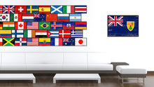 Load image into Gallery viewer, Turks and Caicos Islands Country National Flag Vintage Canvas Print with Picture Frame Home Decor Wall Art Collection Gift Ideas