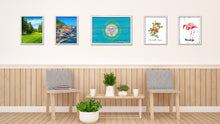 Load image into Gallery viewer, South Dakota State Flag Shabby Chic Gifts Home Decor Wall Art Canvas Print, White Wash Wood Frame