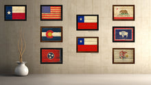 Load image into Gallery viewer, Chile Country Flag Vintage Canvas Print with Black Picture Frame Home Decor Gifts Wall Art Decoration Artwork