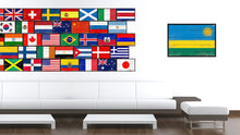 Load image into Gallery viewer, Rwanda Country National Flag Vintage Canvas Print with Picture Frame Home Decor Wall Art Collection Gift Ideas