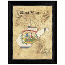 Load image into Gallery viewer, West Virginia State Vintage Map Gifts Home Decor Wall Art Office Decoration