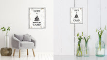 Load image into Gallery viewer, Life Is Better At The Camp Vintage Saying Gifts Home Decor Wall Art Canvas Print with Custom Picture Frame