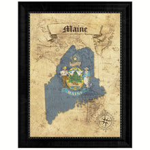 Load image into Gallery viewer, Maine State Vintage Map Gifts Home Decor Wall Art Office Decoration