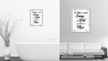 Load image into Gallery viewer, It takes as much energy to wish as it does to plan - Eleanor Roosevelt Motivational Quote Saying Canvas Print with Picture Frame Home Decor Wall Art, White Wash