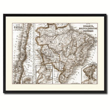 Load image into Gallery viewer, Afghanistan Persia Iraq Iran Vintage Sepia Map Canvas Print, Picture Frame Gifts Home Decor Wall Art Decoration
