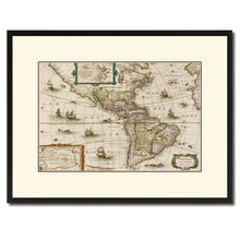 Load image into Gallery viewer, America Vintage Antique Map Wall Art Home Decor Gift Ideas Canvas Print Custom Picture Frame