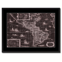 Load image into Gallery viewer, America Vintage Vivid Sepia Map Canvas Print, Picture Frames Home Decor Wall Art Decoration Gifts