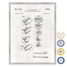 Load image into Gallery viewer, 1962 Legos Building Sets and Blocks Old Patent Art Print on Canvas Custom Framed Vintage Home Decor Wall Decoration Great for Gifts