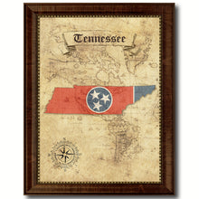 Load image into Gallery viewer, Tennessee State Vintage Map Home Decor Wall Art Office Decoration Gift Ideas