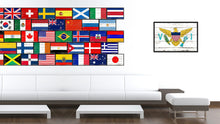 Load image into Gallery viewer, Virgin Islands Country National Flag Vintage Canvas Print with Picture Frame Home Decor Wall Art Collection Gift Ideas