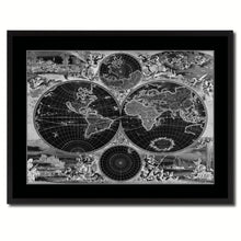 Load image into Gallery viewer, Frederick Ee Wit Vintage Monochrome Map Canvas Print, Gifts Picture Frames Home Decor Wall Art