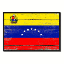 Load image into Gallery viewer, Venezuela Country National Flag Vintage Canvas Print with Picture Frame Home Decor Wall Art Collection Gift Ideas