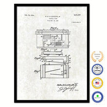 Load image into Gallery viewer, 1940 Electric Piano Old Patent Art Print on Canvas Custom Framed Vintage Home Decor Wall Decoration Great for Gifts