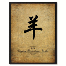 Load image into Gallery viewer, Zodiac Ram Horoscope Canvas Print Black Picture Frame Gifts Home Decor Wall Art Decoration