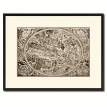 Load image into Gallery viewer, Christian Celestial Hemisphere Vintage Sepia Map Canvas Print, Picture Frame Gifts Home Decor Wall Art Decoration