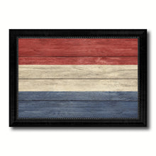 Load image into Gallery viewer, Netherlands Country Flag Texture Canvas Print with Black Picture Frame Home Decor Wall Art Decoration Collection Gift Ideas