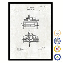 Load image into Gallery viewer, 1868 Tenoning Blind Slats Old Patent Art Print on Canvas Custom Framed Vintage Home Decor Wall Decoration Great for Gifts