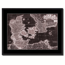 Load image into Gallery viewer, Denmark Centuries Vintage Vivid Sepia Map Canvas Print, Picture Frames Home Decor Wall Art Decoration Gifts