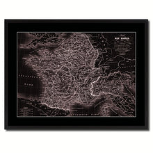 Load image into Gallery viewer, France Vintage Vivid Sepia Map Canvas Print, Picture Frames Home Decor Wall Art Decoration Gifts