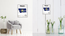Load image into Gallery viewer, Montana Flag Gifts Home Decor Wall Art Canvas Print with Custom Picture Frame