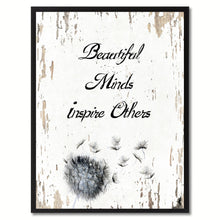 Load image into Gallery viewer, Beautiful Minds Inspirational Sign Gift Print On Canvas Home Décor Wall Art