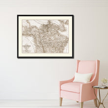 Load image into Gallery viewer, Canada Alaska Vintage Sepia Map Canvas Print, Picture Frame Gifts Home Decor Wall Art Decoration