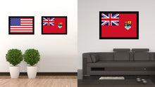 Load image into Gallery viewer, Canadian Red Ensign City Canada Country Flag Canvas Print Black Picture Frame