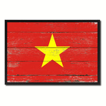 Load image into Gallery viewer, Vietnam Country National Flag Vintage Canvas Print with Picture Frame Home Decor Wall Art Collection Gift Ideas