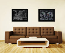 Load image into Gallery viewer, Europe Vintage Monochrome Map Canvas Print, Gifts Picture Frames Home Decor Wall Art