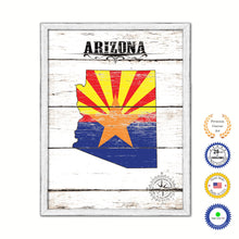 Load image into Gallery viewer, Arizona Flag Gifts Home Decor Wall Art Canvas Print with Custom Picture Frame
