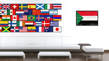 Load image into Gallery viewer, Sudan Country National Flag Vintage Canvas Print with Picture Frame Home Decor Wall Art Collection Gift Ideas