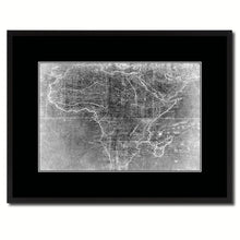 Load image into Gallery viewer, Africa Mapmaker Vintage Monochrome Map Canvas Print, Gifts Picture Frames Home Decor Wall Art