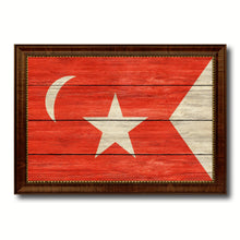 Load image into Gallery viewer, South Carolina Secession US Historical Civil War Military Flag Texture Canvas Print with Brown Picture Frame Home Decor Wall Art Gifts