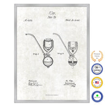 Load image into Gallery viewer, 1870 Tobacco Pipe Old Patent Art Print on Canvas Custom Framed Vintage Home Decor Wall Decoration Great for Gifts