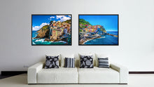 Load image into Gallery viewer, Cinque Terre Mediterranean Sea Italy Landscape Photo Canvas Print Pictures Frames Home Décor Wall Art Gifts
