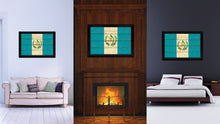 Load image into Gallery viewer, Guatemala Country Flag Vintage Canvas Print with Black Picture Frame Home Decor Gifts Wall Art Decoration Artwork